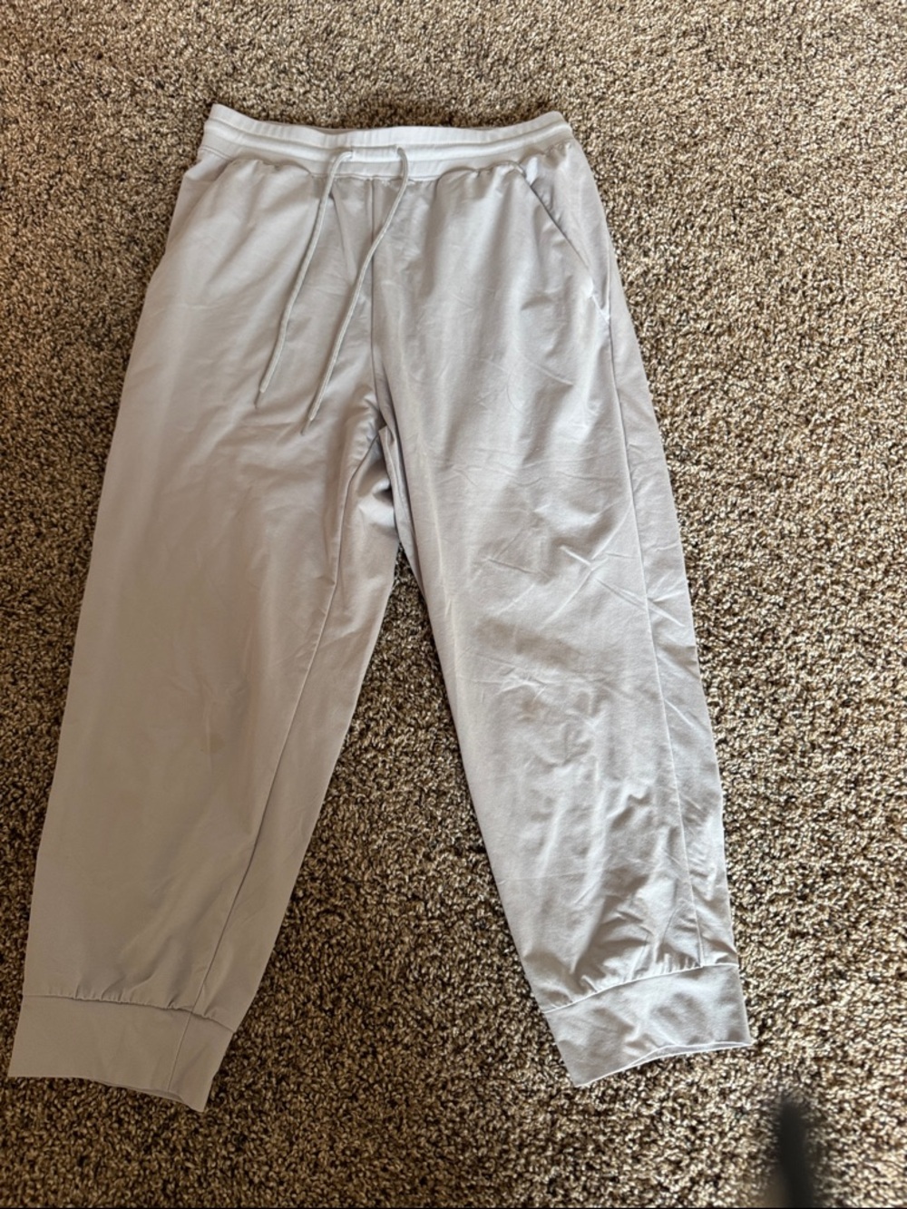 Uniqlo Light Gray Elastic Waist Sweatpants